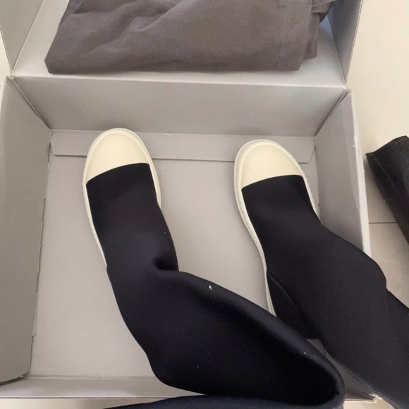 RICK OWENS DRKSHDW two-tone boots - Picture 1 of 5